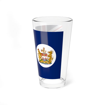 Flag of Hong Kong 1959-1997 2-3 (China) Pint Glass 16oz