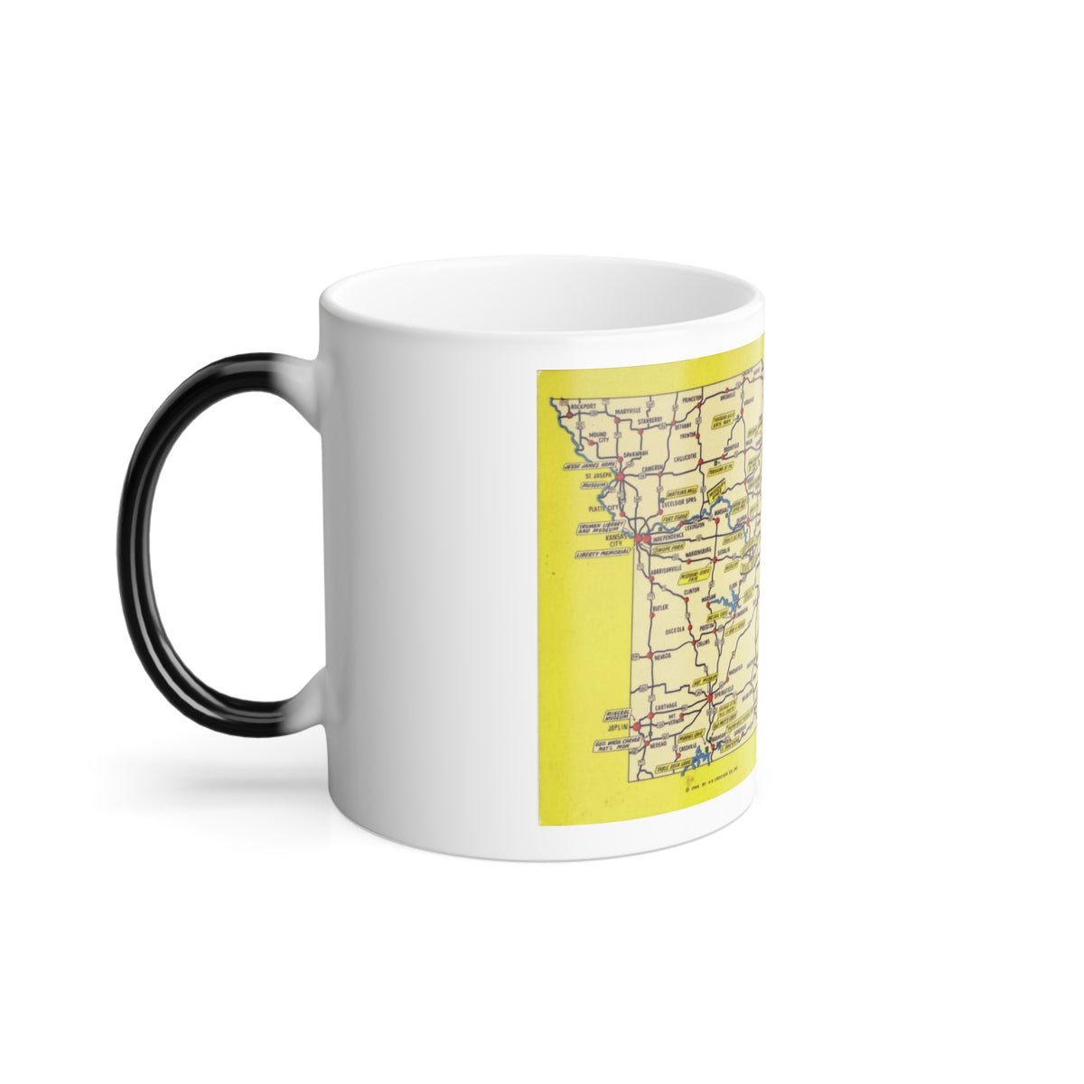 Hello from big MO Missouri (Greeting Postcards) Color Changing Mug 11oz