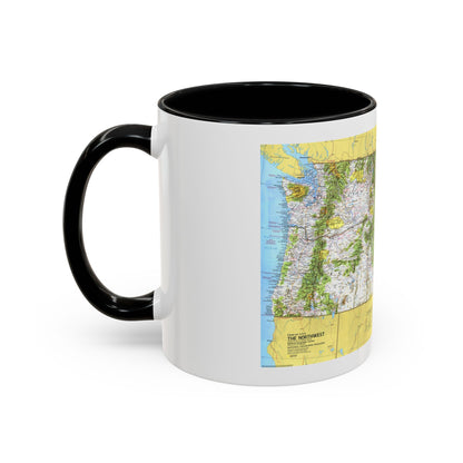 USA - Northwest 1 (1973) (Map) Accent Coffee Mug