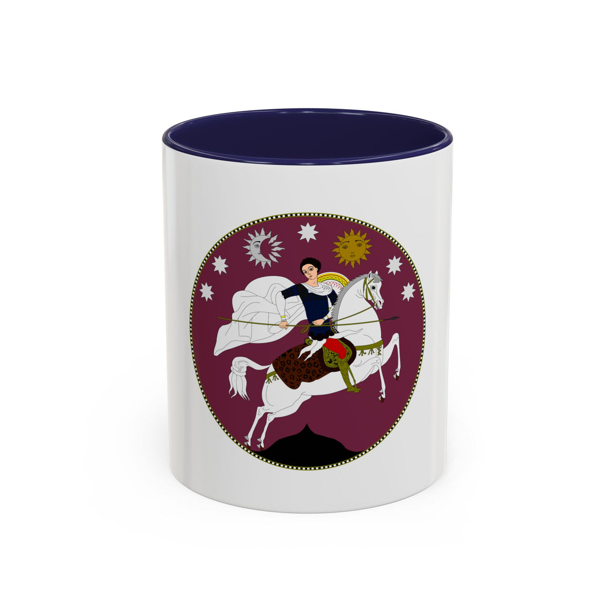 Coat of Arms of Democratic Republic of Georgia - Accent Coffee Mug