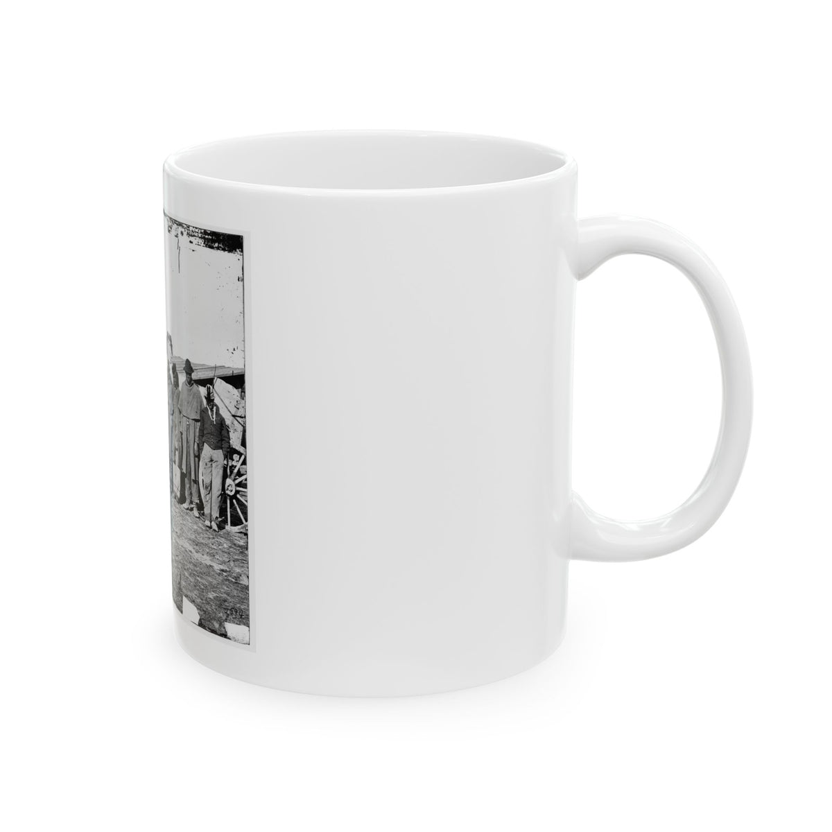 Bermuda Hundred, Va. African-American Teamsters Near The Signal Tower (U.S. Civil War) White Coffee Mug