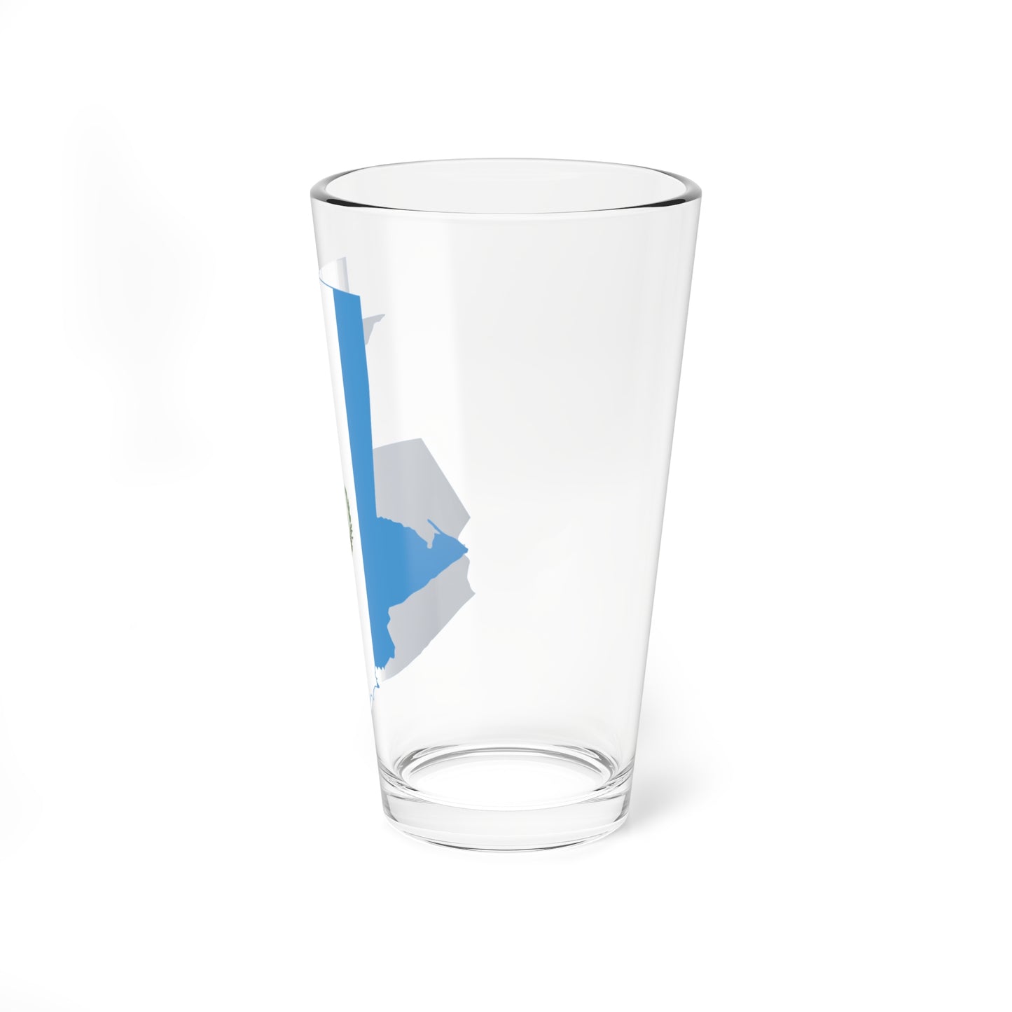 Flag map of Guatemala (Guatemala) Pint Glass 16oz