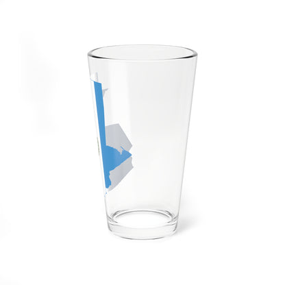 Flag map of Guatemala (Guatemala) Pint Glass 16oz