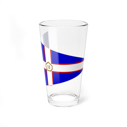 Burgee of Hovas YC (Sweden) Pint Glass 16oz