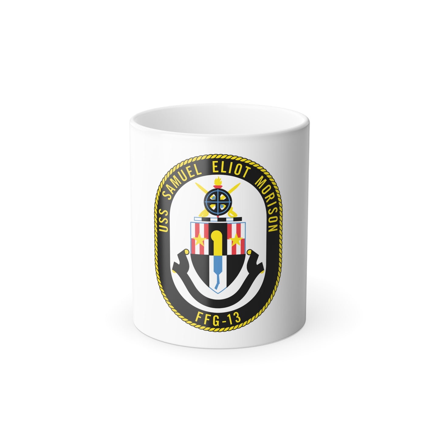USS Samuel Elliot Morison FFG 13 (U.S. Navy) Color Changing Mug 11oz