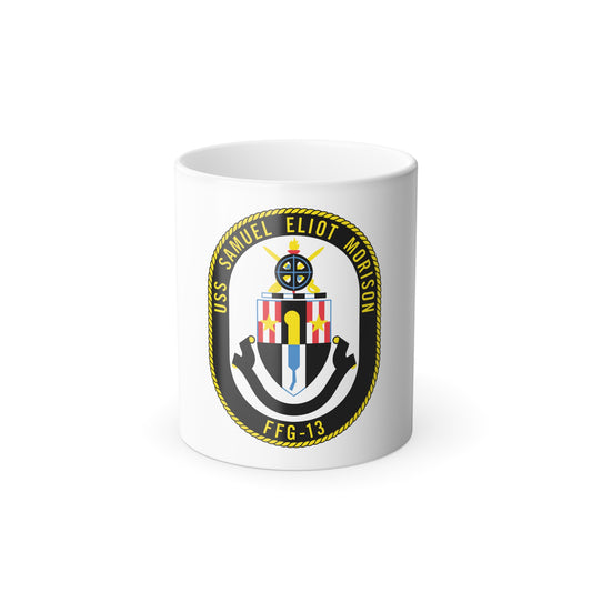 USS Samuel Elliot Morison FFG 13 (U.S. Navy) Color Changing Mug 11oz