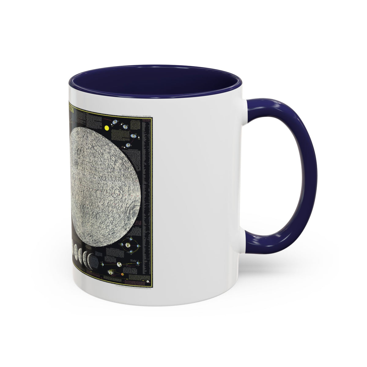 Space - The Moon (1969) (Map) Accent Coffee Mug
