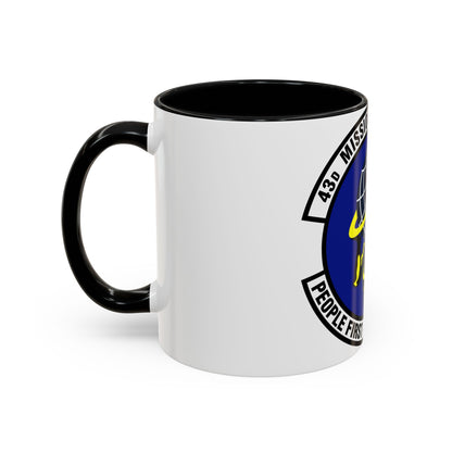 43d Mission Support Squadron (U.S. Air Force) Accent Coffee Mug