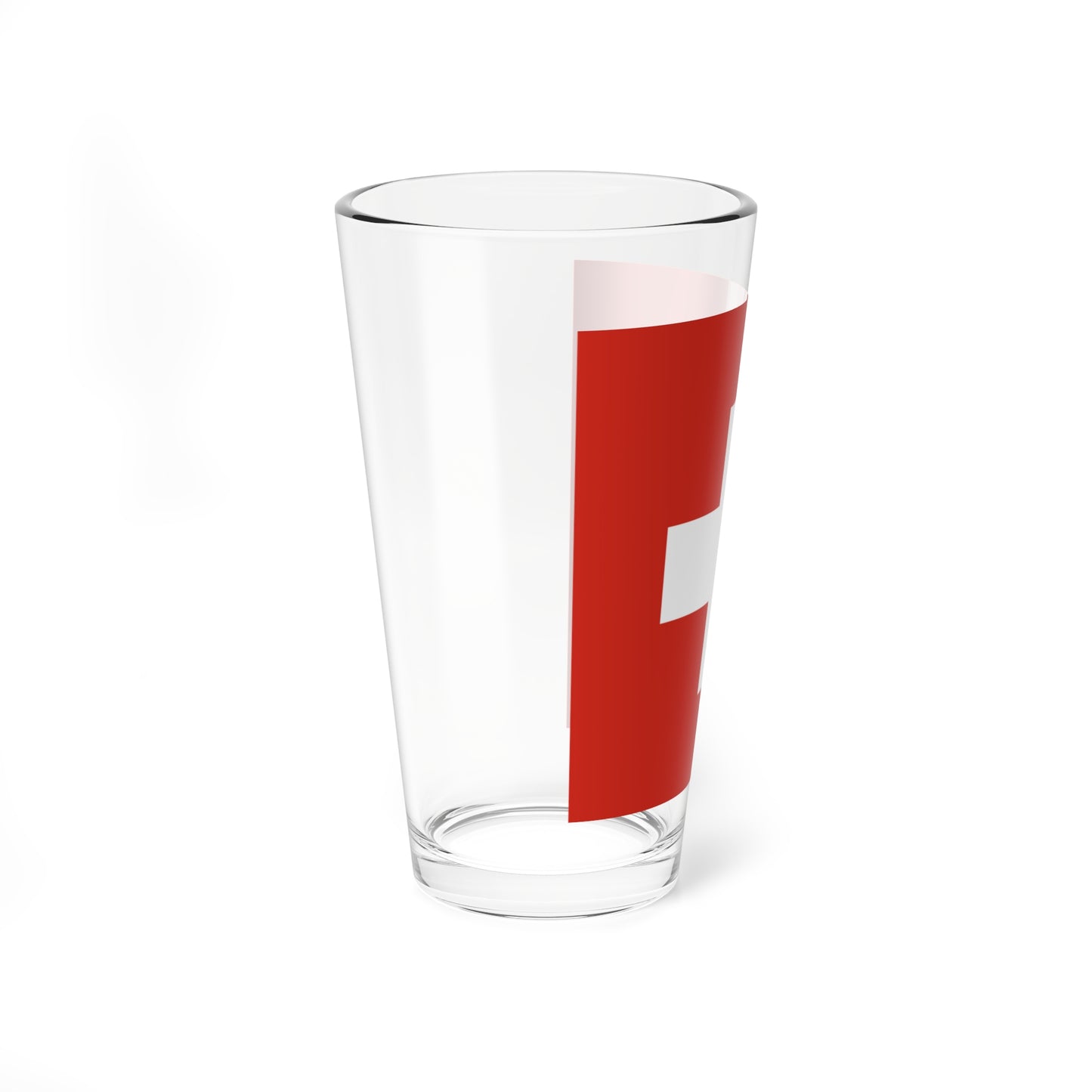 Flag of Switzerland 3-5 (Switzerland) Pint Glass 16oz