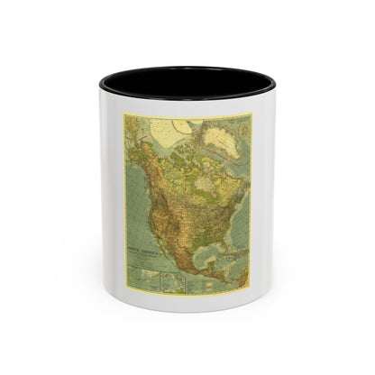 North America (1924) (Map) Accent Coffee Mug