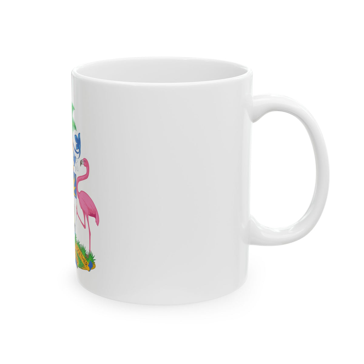 Coat of Arms of The Bahamas - White Coffee Mug