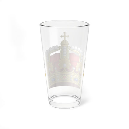 Heraldic Royal Crown of the Kingdom of the Two Sicilies (Italy) (Coat of Arms) Pint Glass 16oz