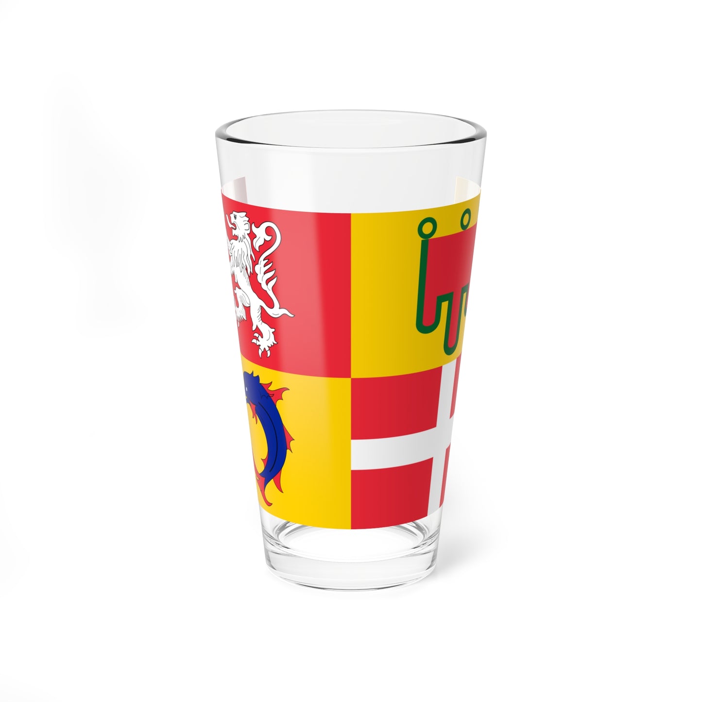 Flag of Auvergne-Rhone-Alpes incorrect (France) Pint Glass 16oz