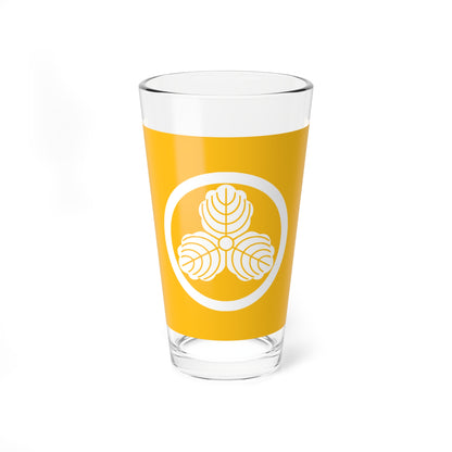 Flag of the Makino Lords of Nagaoka in Echigo Province A (Japan) Pint Glass 16oz