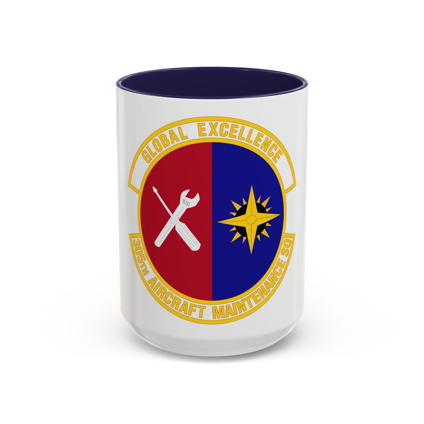 305 Aircraft Maintenance Squadron AMC (U.S. Air Force) Accent Coffee Mug