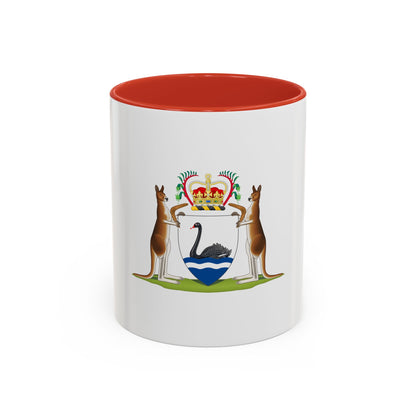 Coat of arms of Western Australia - Accent Coffee Mug