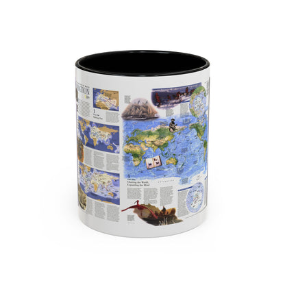World Map - Exploration (1998) (Map) Accent Coffee Mug