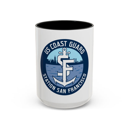 USCG Station San Francisco (U.S. Coast Guard) Accent Coffee Mug