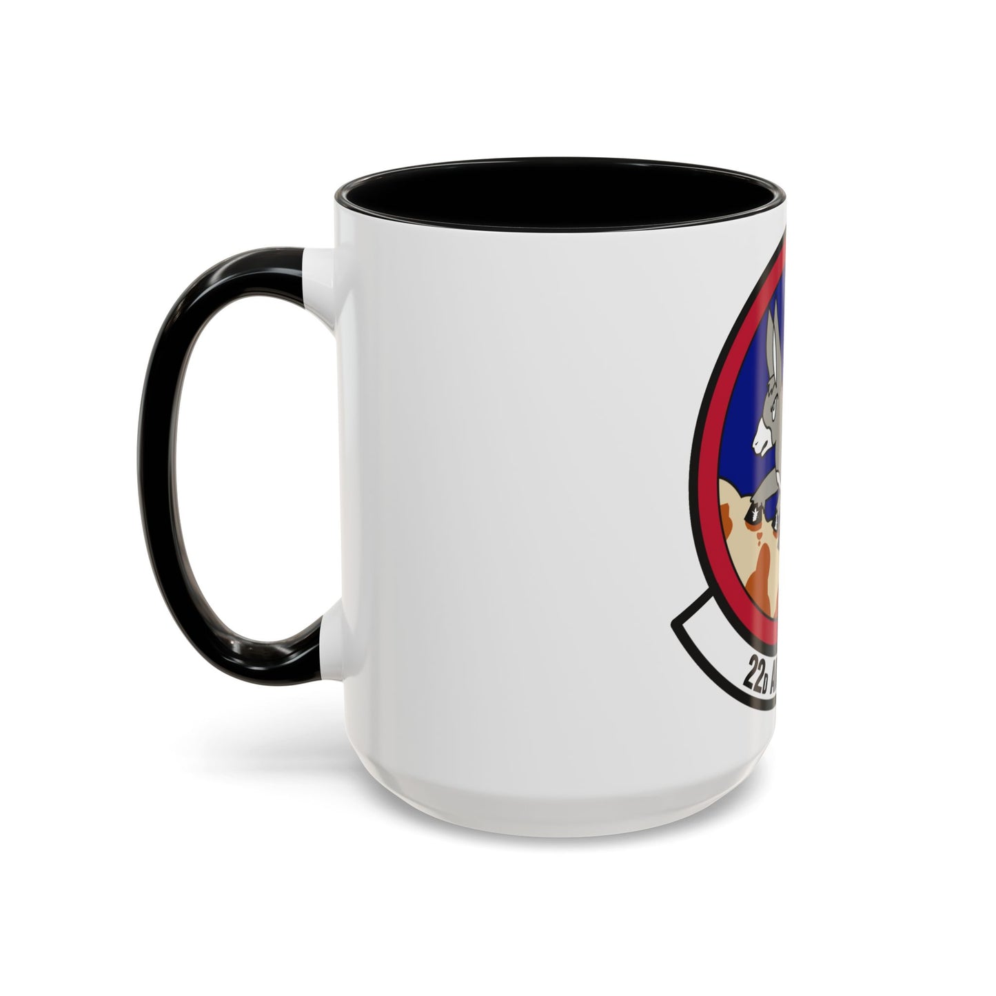 22d Airlift Squadron (U.S. Air Force) Accent Coffee Mug