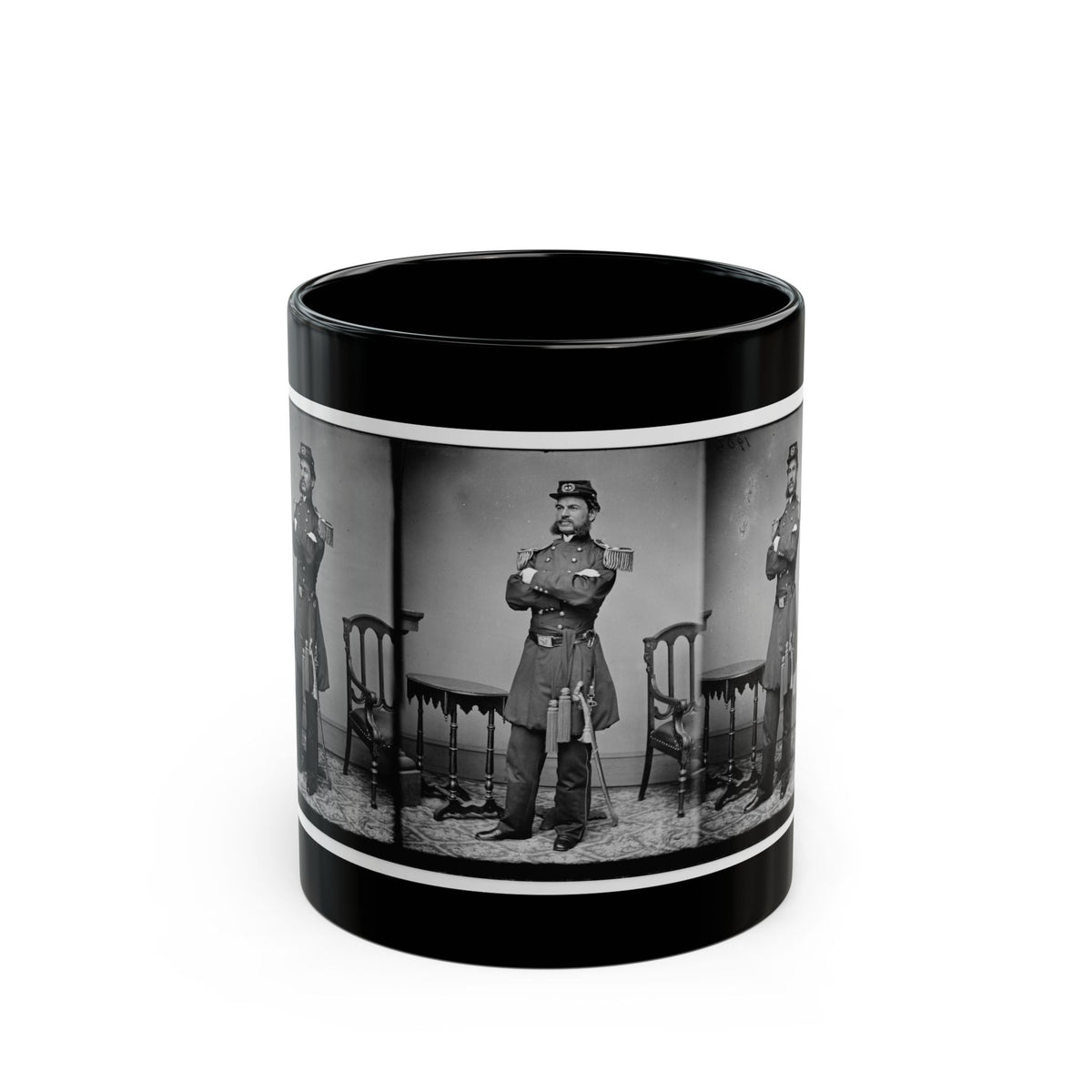 A.T.A.Torbert (U.S. Civil War) Black Coffee Mug