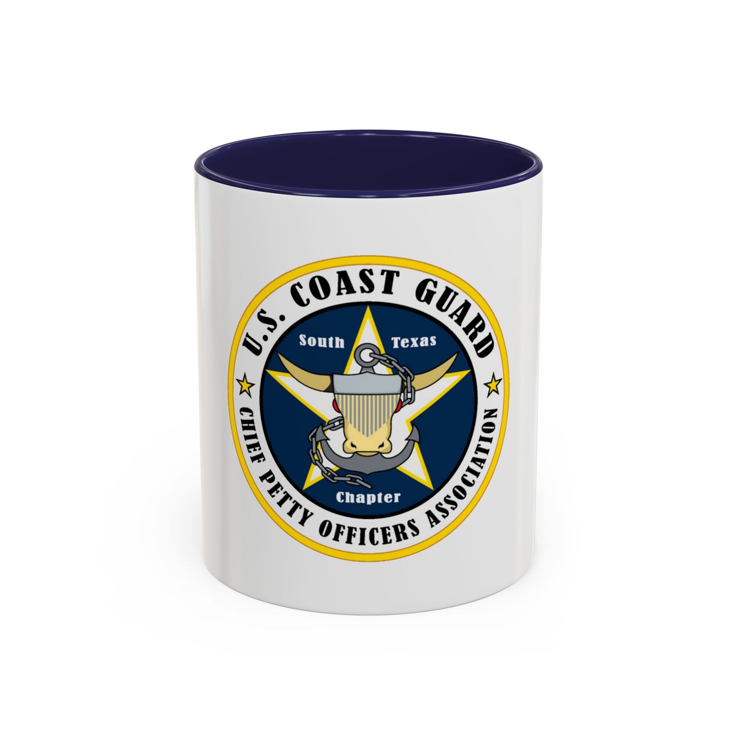 USCG South Texas CPOA (U.S. Coast Guard) Accent Coffee Mug