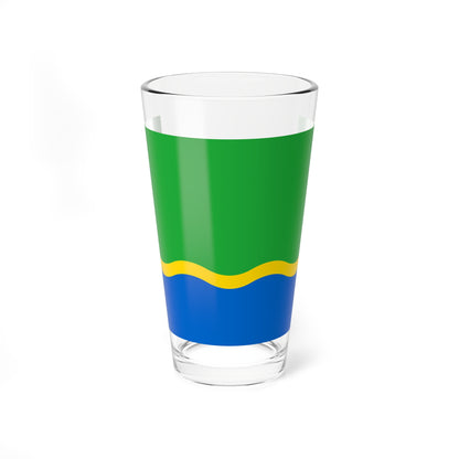 Flag of Tyndinsky rayon Amur oblast 2007 (Russia) Pint Glass 16oz