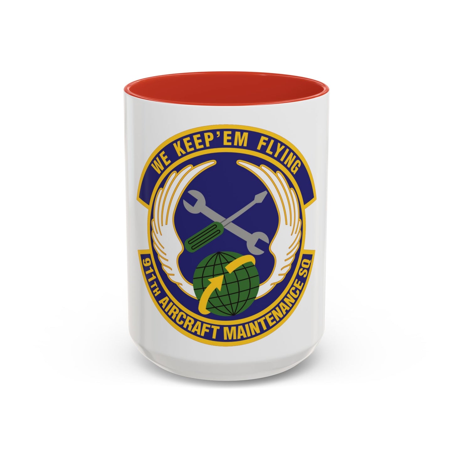 911th Aircraft Maintenance Squadron (U.S. Air Force) Accent Coffee Mug