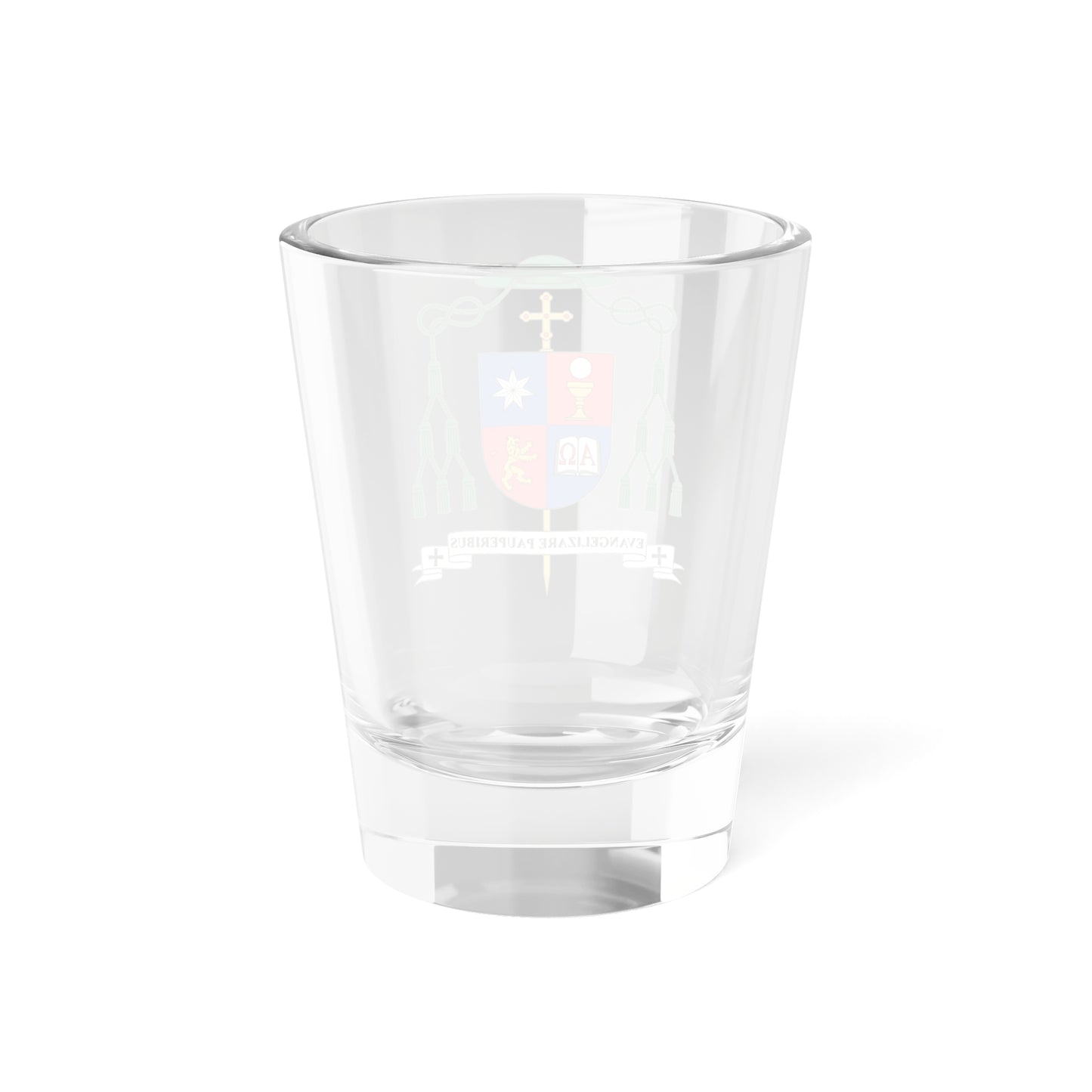 Escudo del obispo Jesús Fernández (Spain) (Coat of Arms) Shot Glass 1.5oz
