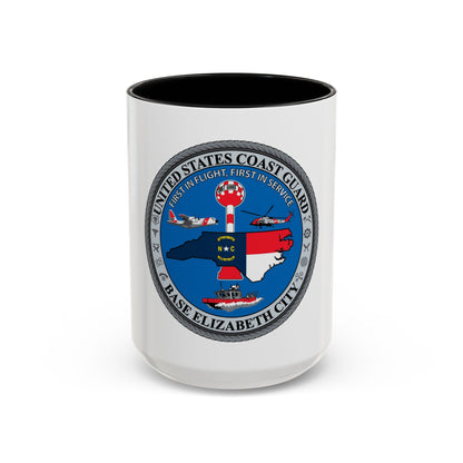 USCGC Base Elizabeth City (U.S. Coast Guard) Accent Coffee Mug