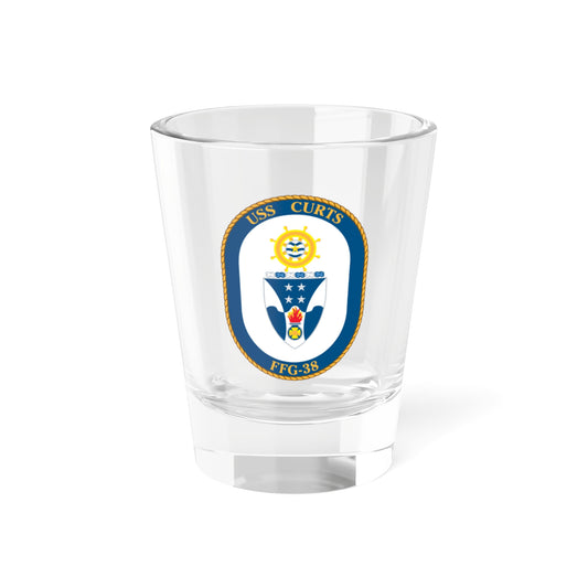 USS Curts FFG 38 (U.S. Navy) Shot Glass 1.5oz