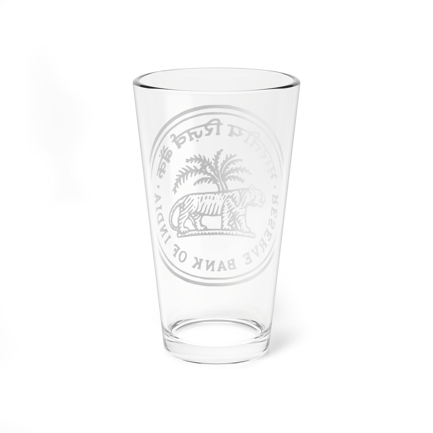 Seal of the Reserve Bank of India (India) (Coat of Arms) Pint Glass 16oz