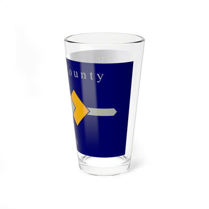 Flag of Racine County Wisconsin (United States) Pint Glass 16oz