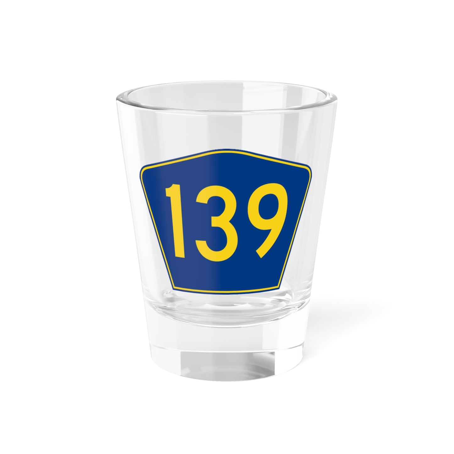 PR secondary 139 (Puerto Rico) (Road Sign) Shot Glass 1.5oz