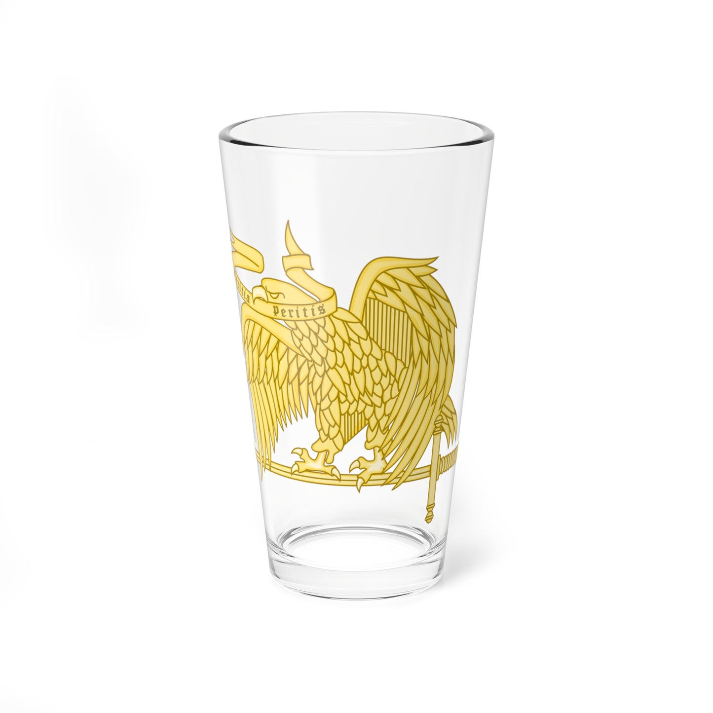 Emblem of the Spanish Army Specialists Corps (Spain) (Coat of Arms) Pint Glass 16oz