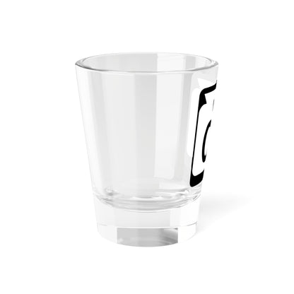 WIS 00 1970 template (Wisconsin) (Road Sign) Shot Glass 1.5oz