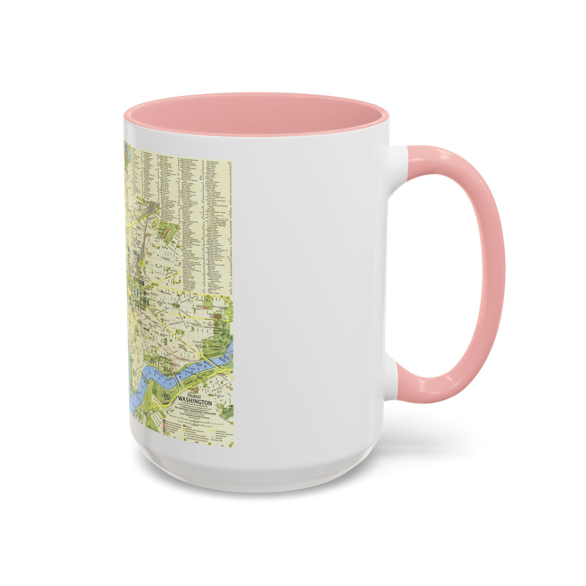 USA - Washington, Tourist (1964) (Map) Accent Coffee Mug
