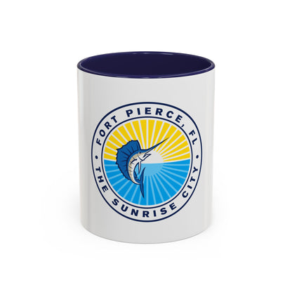 Seal of Fort Pierce Florida - Accent Coffee Mug
