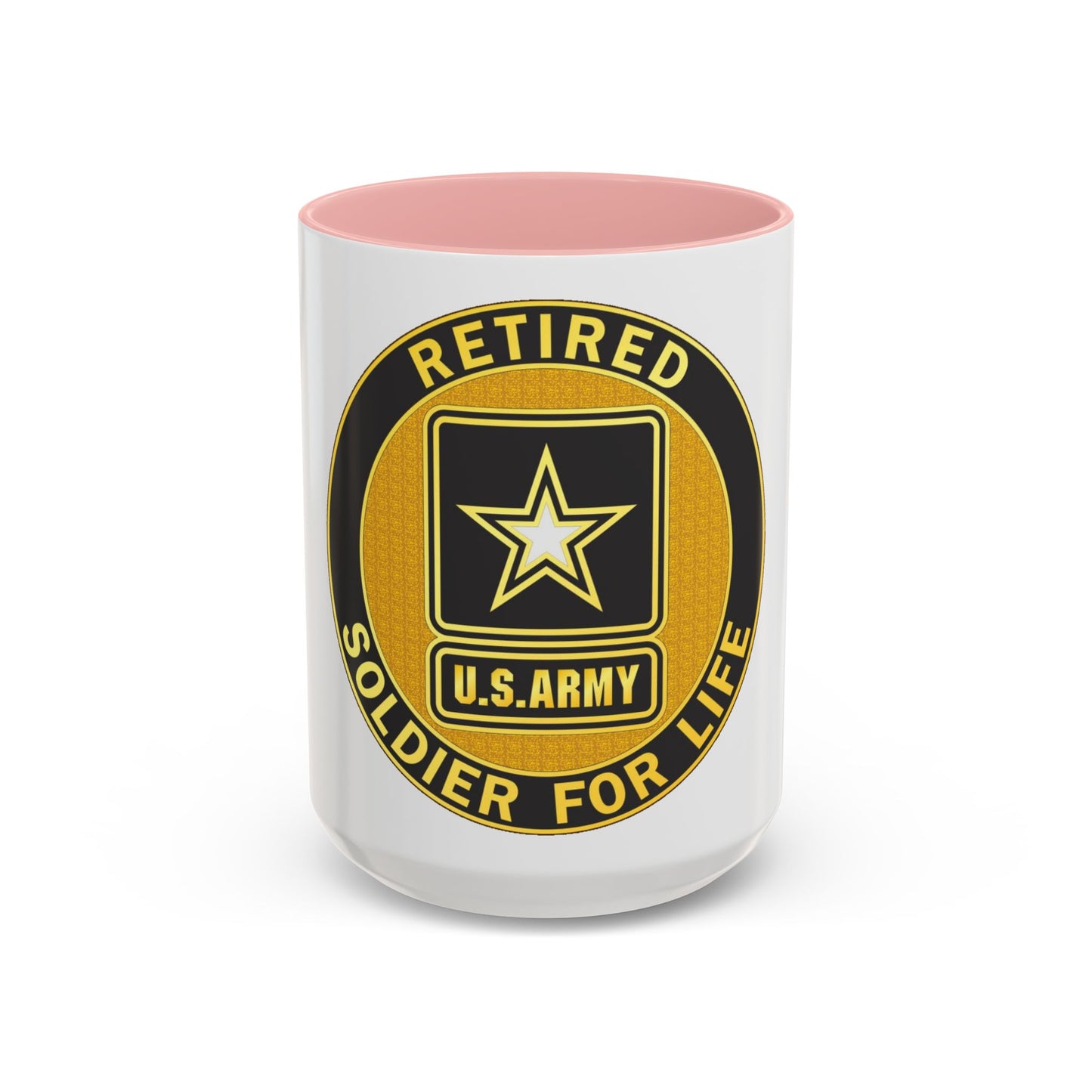 Retired Service Identification Badge (U.S. Army) Accent Coffee Mug