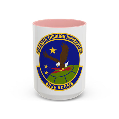 603d Air Communications Squadron (U.S. Air Force) Accent Coffee Mug