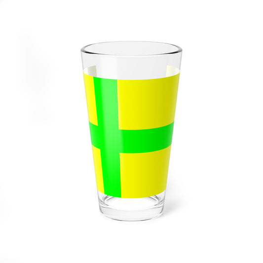 Unofficial flag of Gotland (Sweden) Pint Glass 16oz