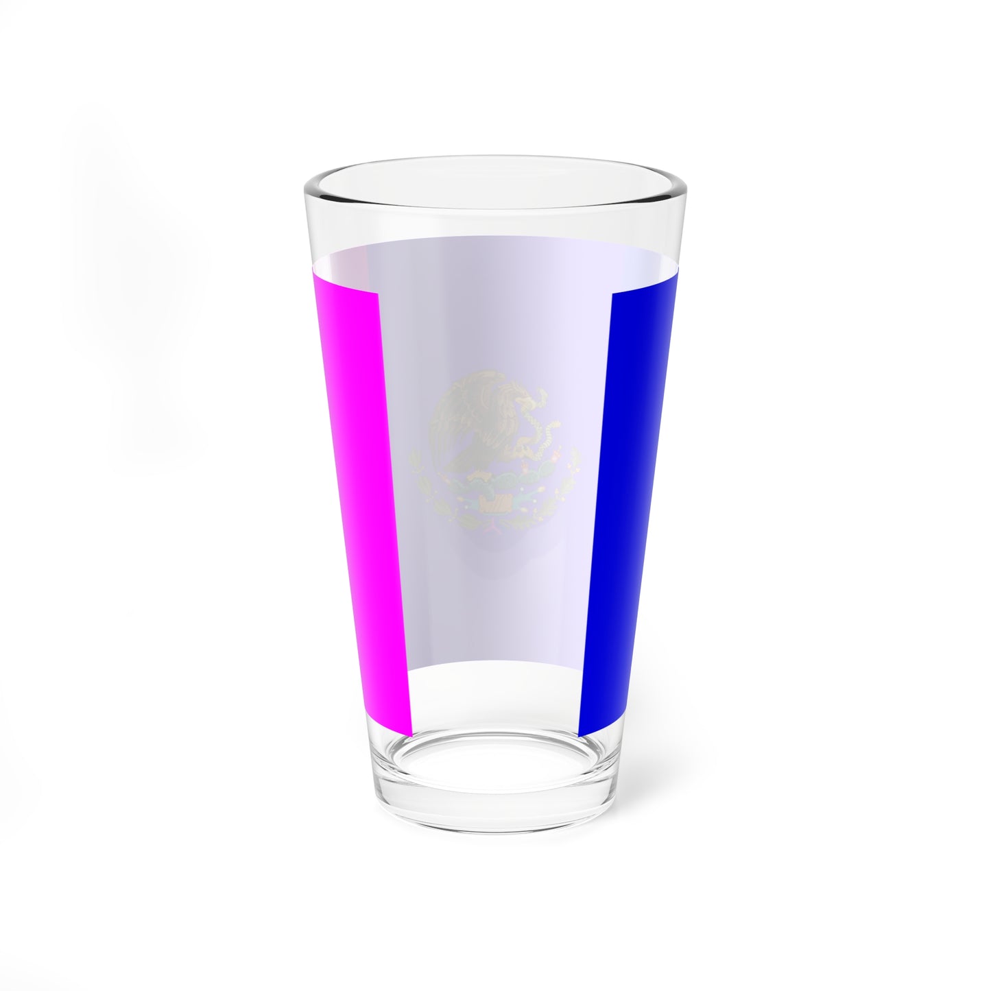 Bisexual Pride Flag of Mexico (Mexico) Pint Glass 16oz