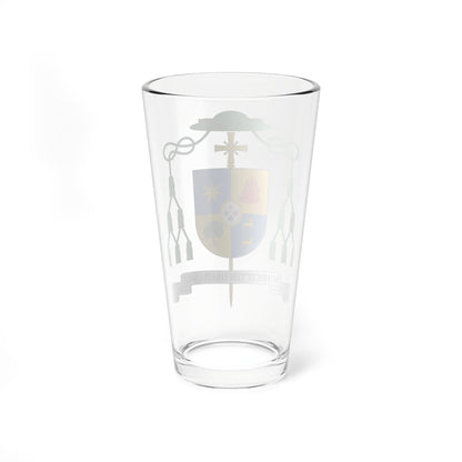 Escudo de Gerardo Melgar Viciosa.obispo de Ciudad Real (Spain) (Coat of Arms) Pint Glass 16oz