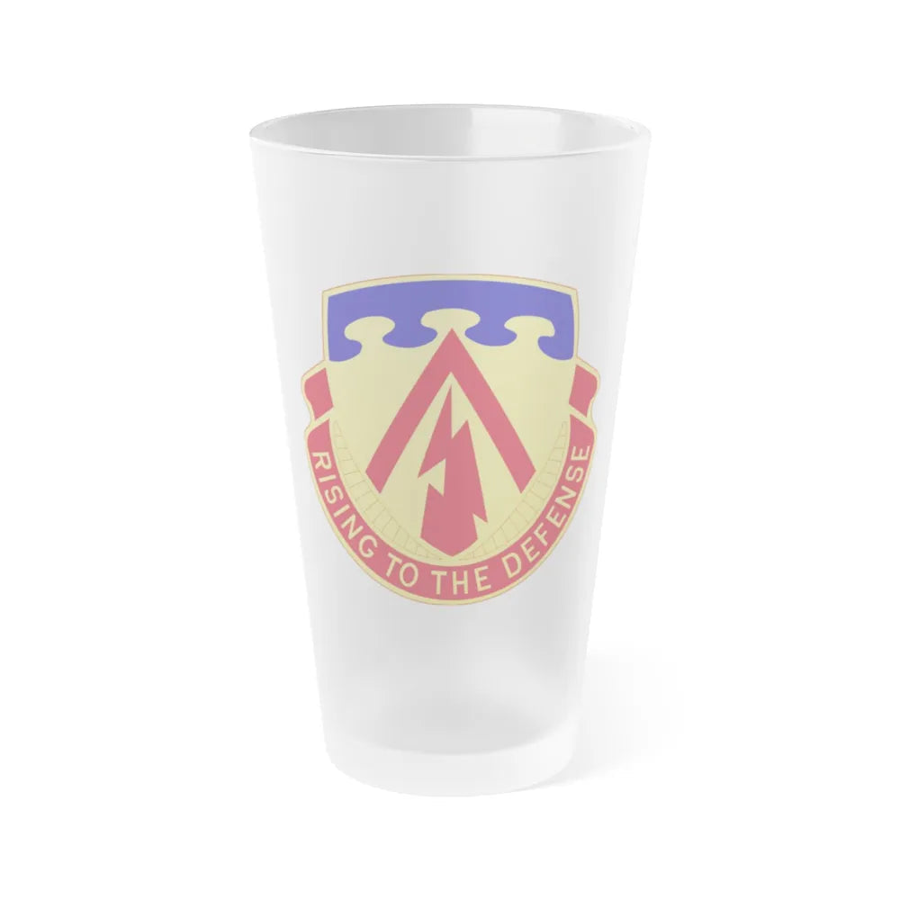 138th Air Defense Artillery Regiment (U.S. Army) Frosted Pint Glass 16oz-Go Mug Yourself