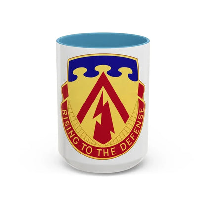 138th Air Defense Artillery Regiment (U.S. Army) Accent Coffee Mug 15oz Light Blue - Go Mug Yourself