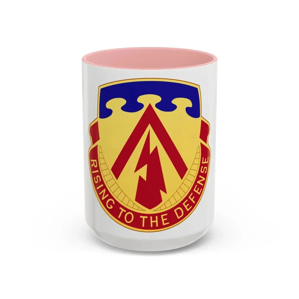 138th Air Defense Artillery Regiment (U.S. Army) Accent Coffee Mug 15oz Pink - Go Mug Yourself
