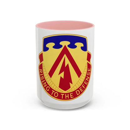 138th Air Defense Artillery Regiment (U.S. Army) Accent Coffee Mug 15oz Pink - Go Mug Yourself