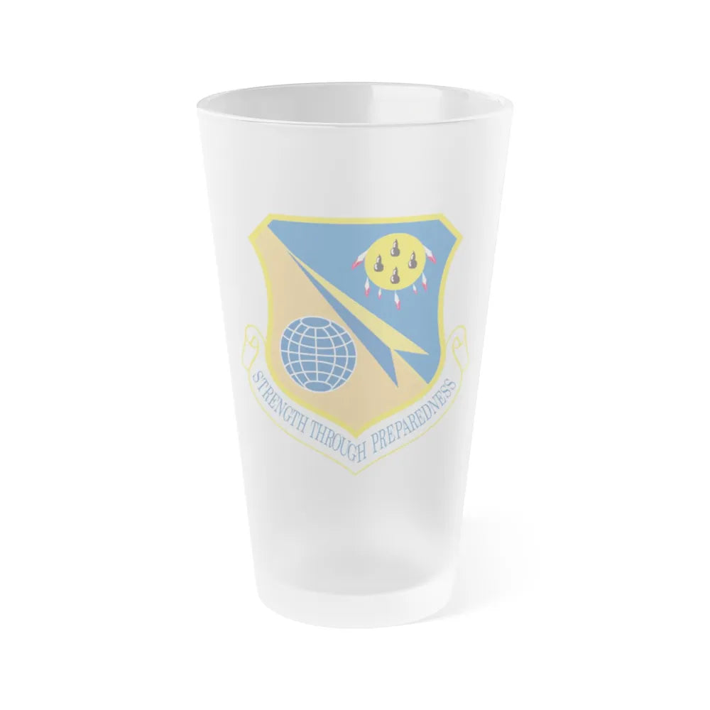 138th Fighter Wing (U.S. Air Force) Frosted Pint Glass 16oz-16oz-Frosted-Go Mug Yourself