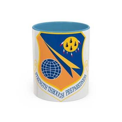 138th Fighter Wing (U.S. Air Force) Accent Coffee Mug 11oz Light Blue - Go Mug Yourself