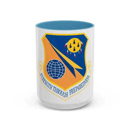 138th Fighter Wing (U.S. Air Force) Accent Coffee Mug 15oz Light Blue - Go Mug Yourself
