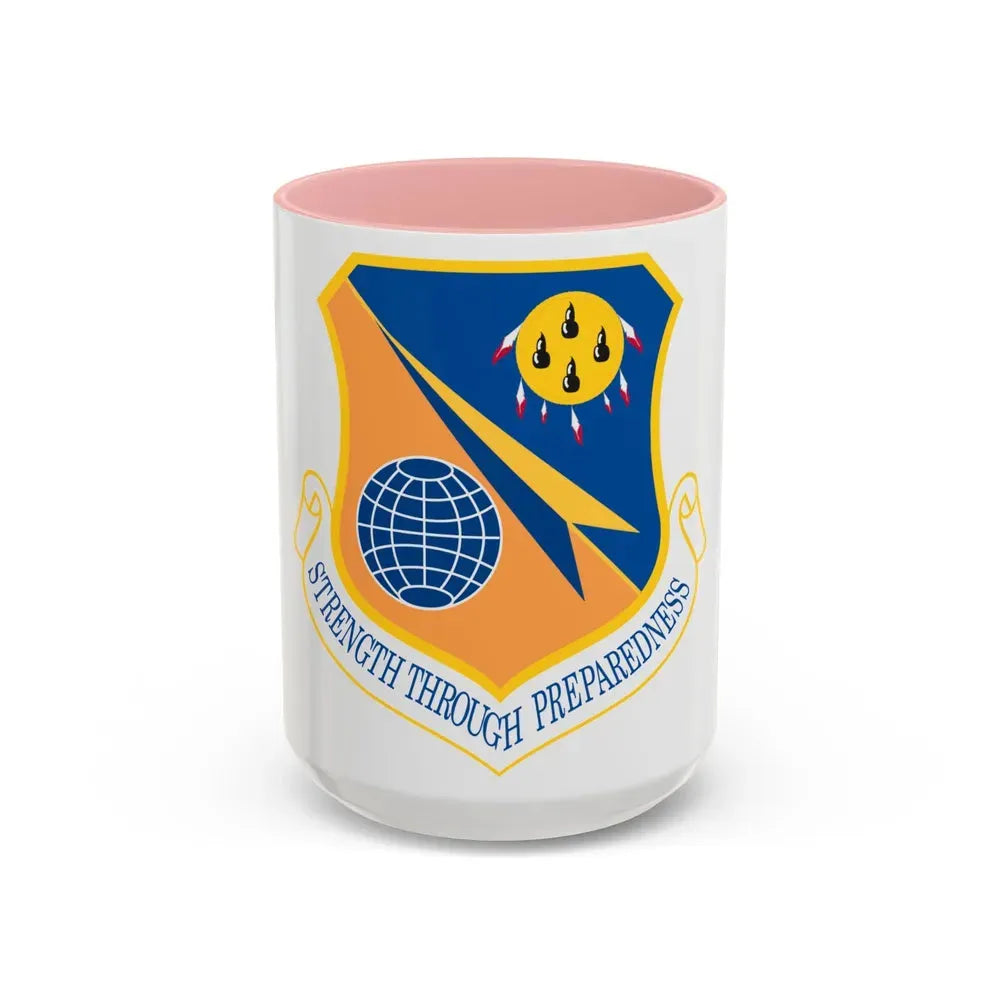 138th Fighter Wing (U.S. Air Force) Accent Coffee Mug 15oz Pink - Go Mug Yourself